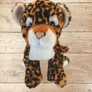 Soft Realistic Leopold Plush by Fiesta, Large Size 16 Inches. Very Cuddly